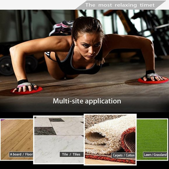 Gliding Discs (Watch Video) Fitness Discs For Home Exercises Gym use - Picture 3 of 11